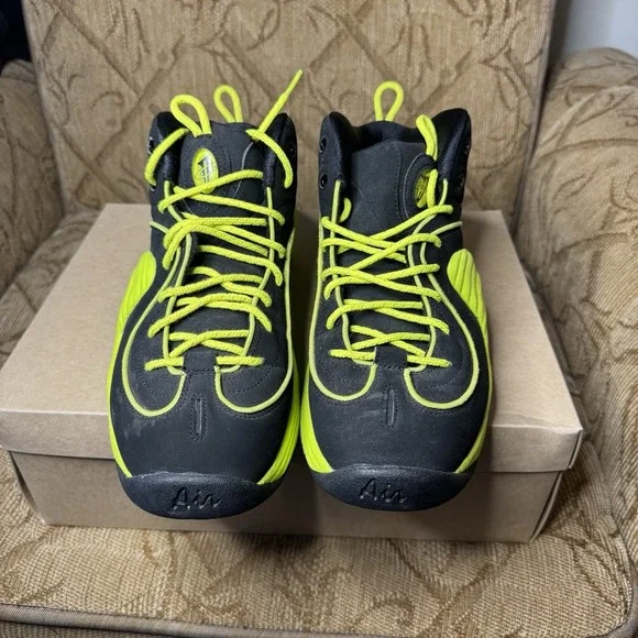 Size 10.5 - Nike Air Penny 2 II LE Cyber Volt Neon Green Black 2012‎ 535600-003